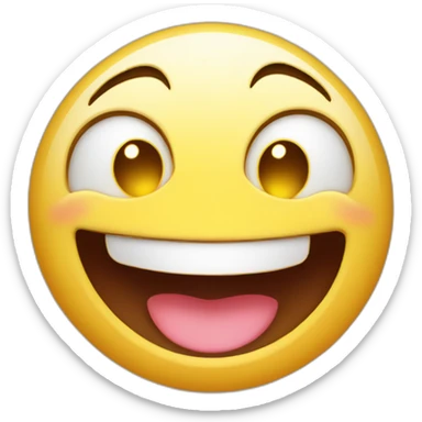 happy emoji with stars in eyes and open smile sticker