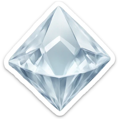 White crustal diamond sticker