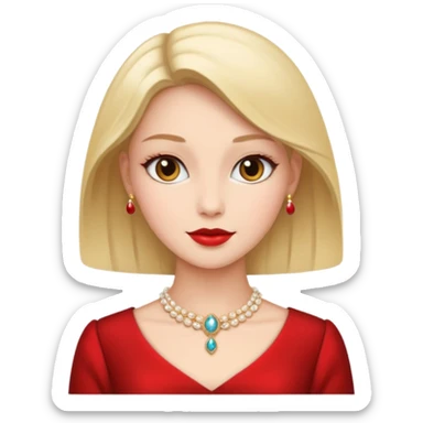 women dressed in elegant attire sticker