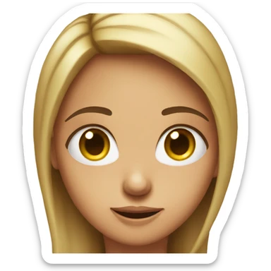 girl with a are you stupid face sticker