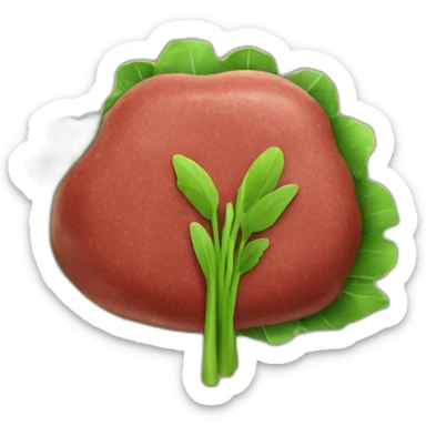 plant based meat sticker