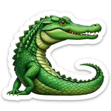 crocodile side view sticker