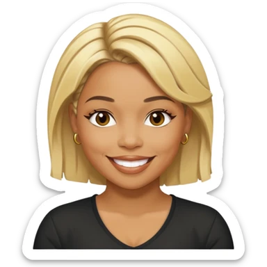 Tionne T-Boz Watkins with blonde hair sticker