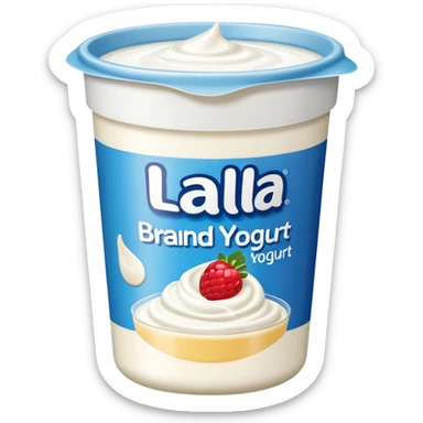 Yogurt envasado marca lala sticker