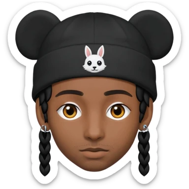 Bonnet à oreilles longues et pointues de playboi carti  sticker