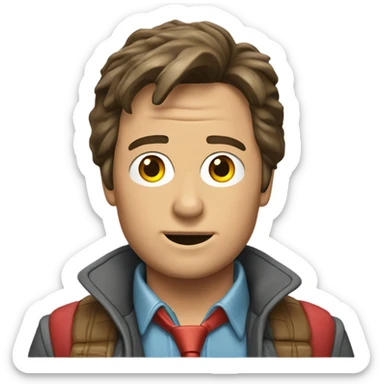 Marty McFly sticker