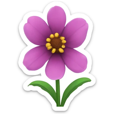 Flower sticker