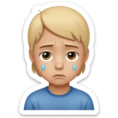 child with Shame - painful feeling from consciousness of guilt or dishonor sticker