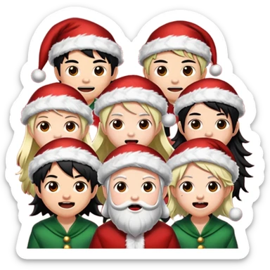 demon slayer jinglebells sticker