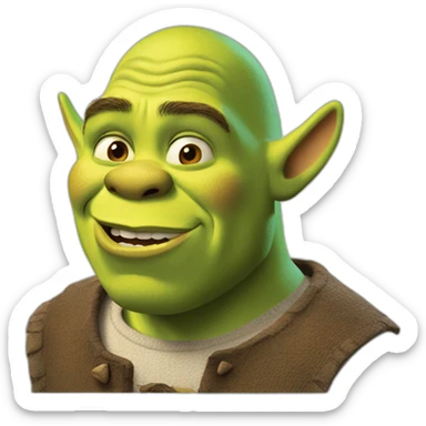 shrek qui vomi sticker