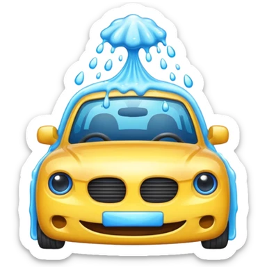 generate emoji for car wash icon sticker