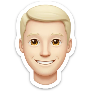 make an emoji for a really white guy sticker