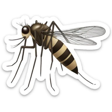 A mosquito stings  sticker