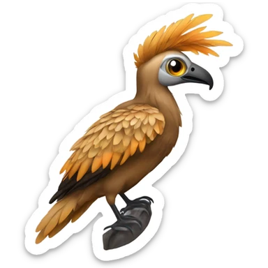 animal de plumas (ave) fusionado con un helicóptero  sticker
