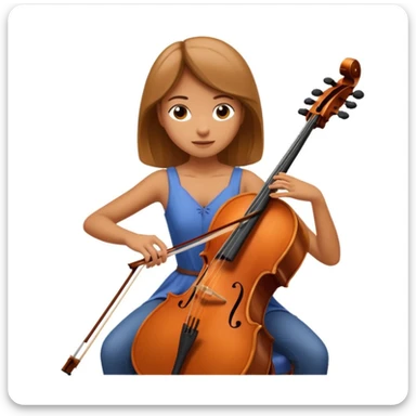 girl playing cello sticker