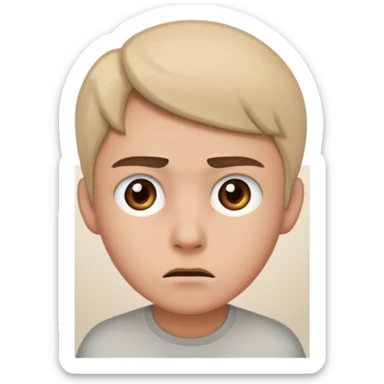 Jealousy - fear of losing someone's affection to a rival - looking around a corner sticker