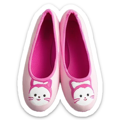 Chaussons ballerines isotoner pour femme coquet sticker