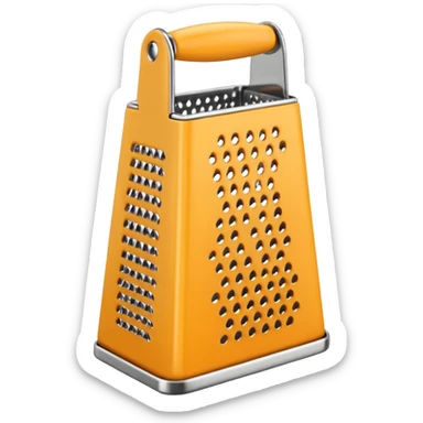 Cheese grater sticker