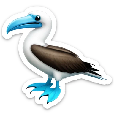 blue footed booby sticker