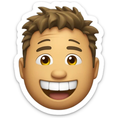 Neymar jr, fat belly, laugh sticker