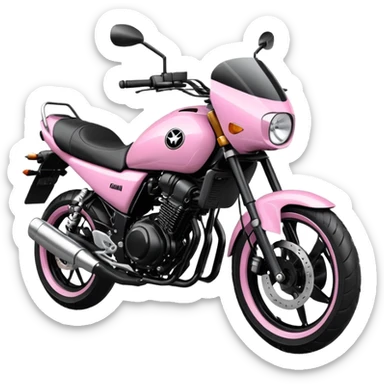 moto yamaha rosa sticker