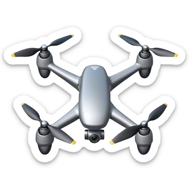 Drone – Quad-copter with spinning propellers sticker