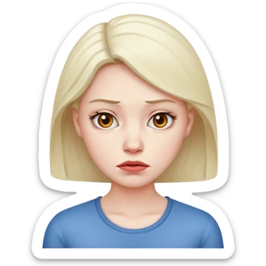 These women look sad. I want them to be unimpressed sticker