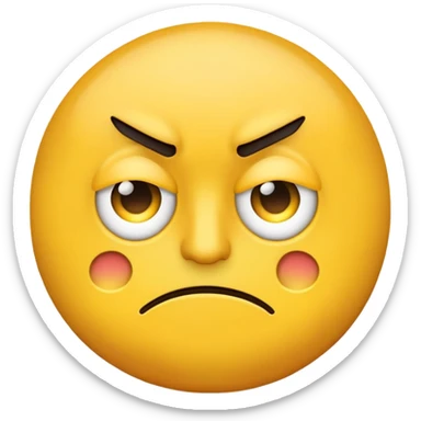 A yellow emoji looking down at his watch, annoyed sticker