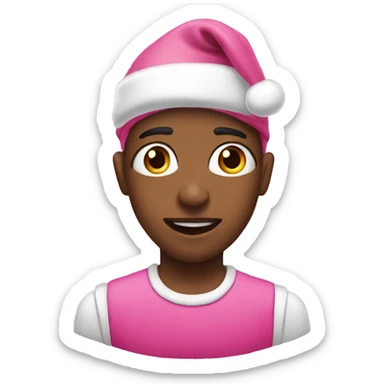 Pink Christmas  sticker