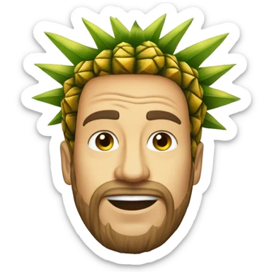 ralf hutter as a pineapple sticker