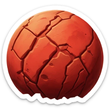 Mars planet sticker