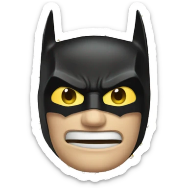 Batman emoji text feml version sticker