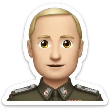 putin is nazi sticker