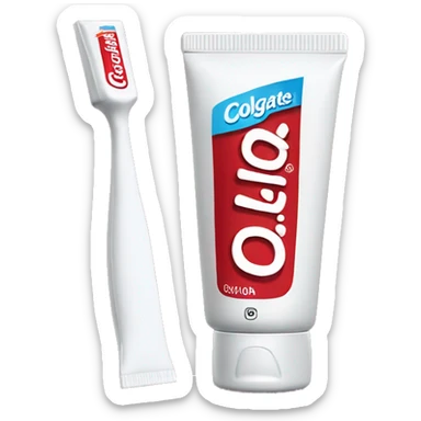 toothpaste with brand name COLGATE written on the tube clearly sticker