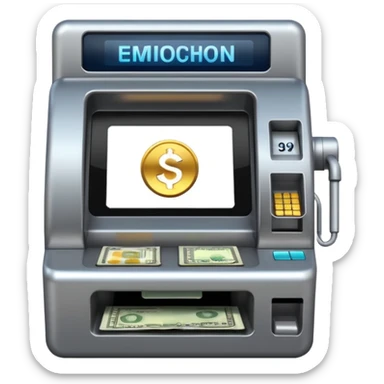 make a cash mashine 4k realistic sticker