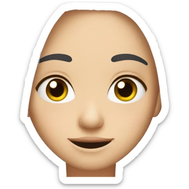 Cara triste con una mascara feliz  sticker