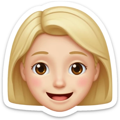 Embarrassment with a smile sticker