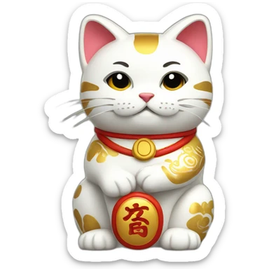 maneki neko sticker