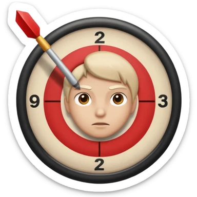 Hitting the correct target. 3 times in a row sticker