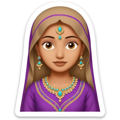indian girl in salwar kameez sticker