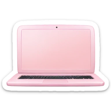 Light pink Laptop sticker