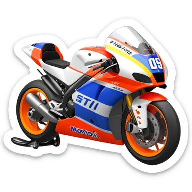UNA MOTO DA CORSA STILE MOTOGP sticker