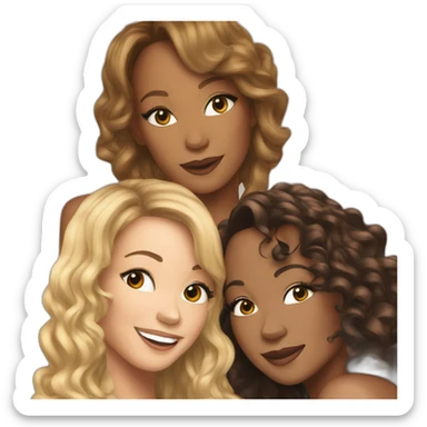 Mariah and whitney sticker