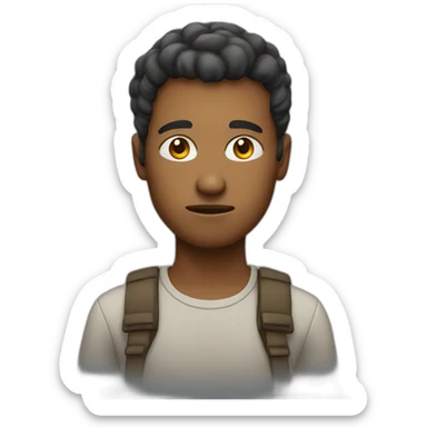 Person serious sticker