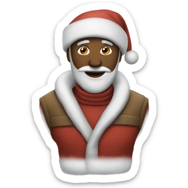 cold warm christmas  sticker