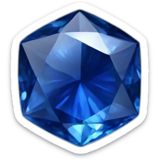 Sapphire gem sticker