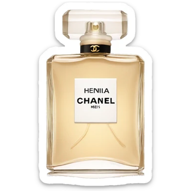 Vanilla Perfume Chanel beige sticker