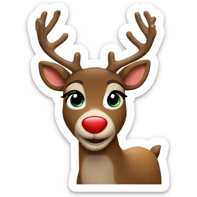 Rudolph the red nosed reindeer  sticker
