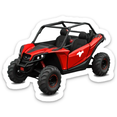 canam maverick red sticker