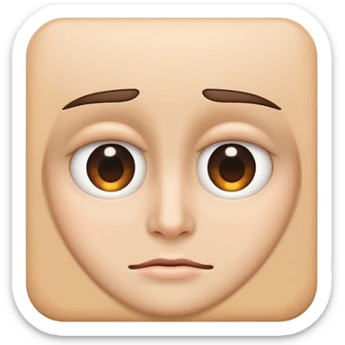 face with peeking eyes and hiding sticker